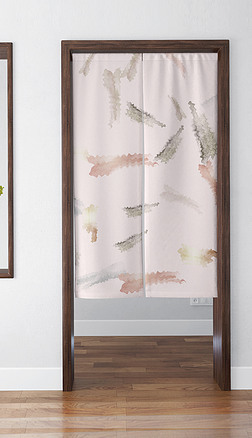 窗花纹样家居图案|清新水墨纹样涂鸦门帘
