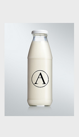 精美高端牛奶瓶包装样机设计