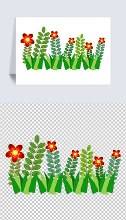 小花小草卡通图片