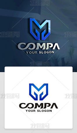 原创精品精品创意m字母标志m字母logo设计
