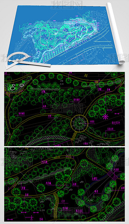 景观广场绿化设计规划公园庭院(37)