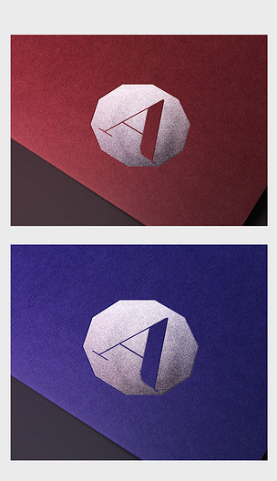 精美高端烫银贴图logo样机