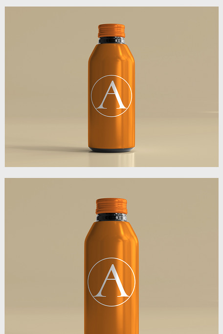 精美简洁饮料瓶包装样机