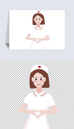 卡通女护士png免抠元素