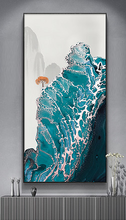 水墨 肌理 纹理装饰画|现代简约抽象水墨纹理油画肌理挂画玄关装饰画