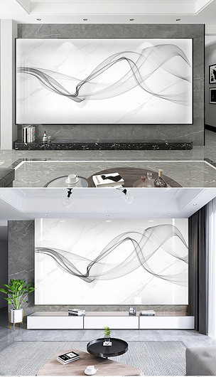 现代轻奢爵士白飘带背景墙下载-编号25179584-电视背景墙-我图网