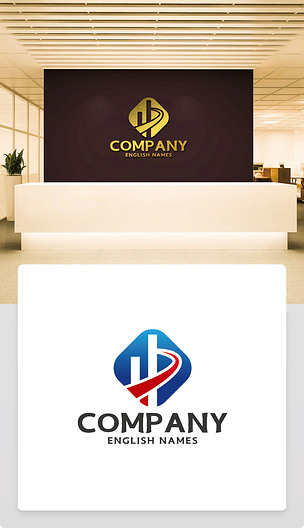 原创字母标志抽象中字logo设计版权可商用