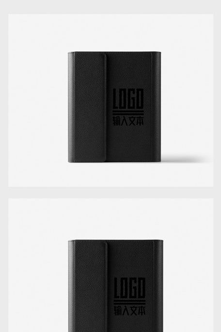 精美皮革卡包贴图样机