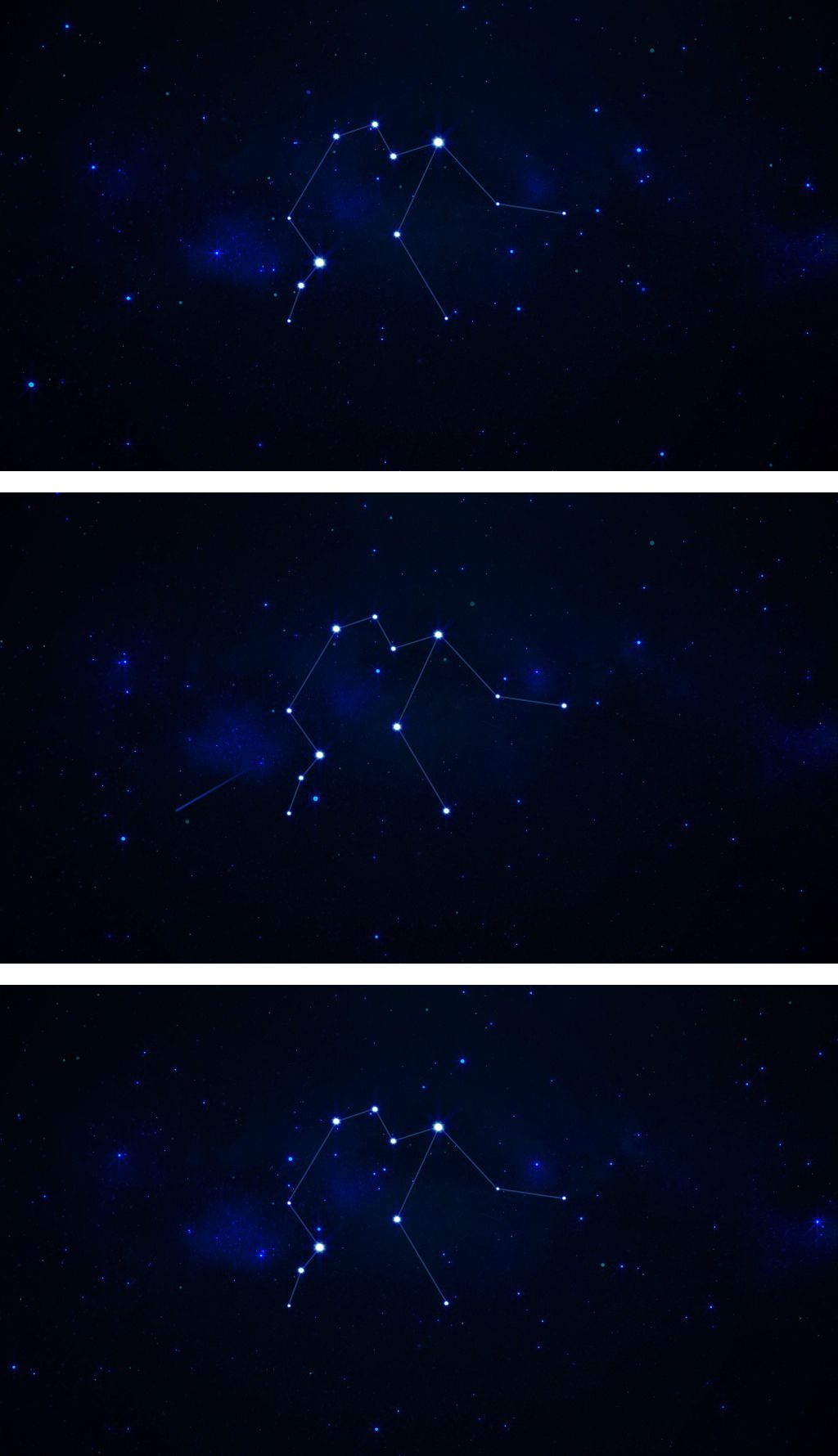 星空连线十二星座水瓶座
