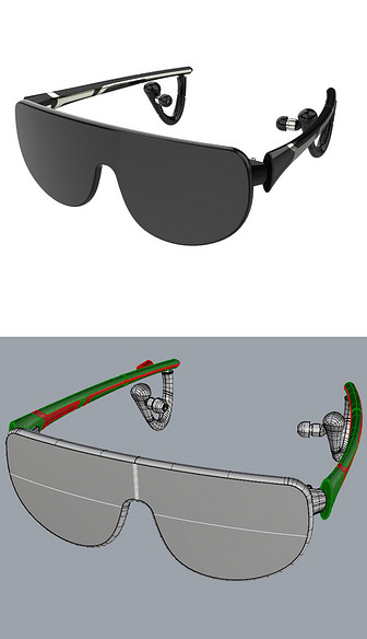 智能蓝牙眼镜设备数码犀牛模型obj模型3D模