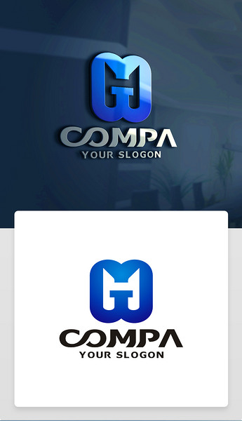 mh字母logo设计m字母标志m字母商标