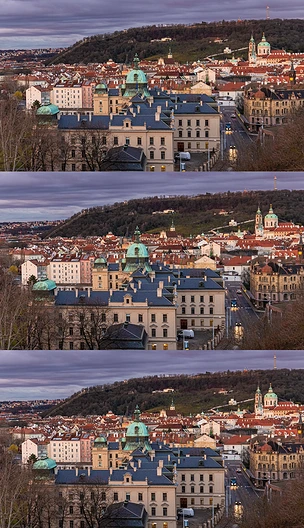 北欧小镇青山流水都市风景4K高清视频拍摄