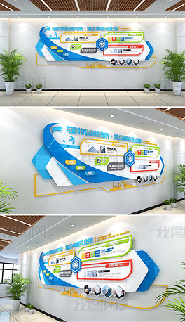 大气科技造型企业文化墙公司文化墙办公室文化墙