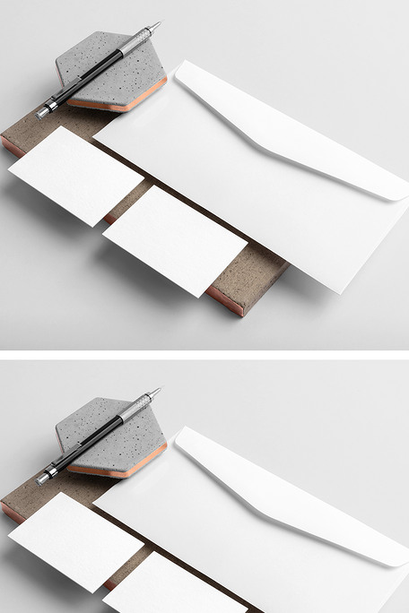 商务办公a4文件夹vi样机白色文具.