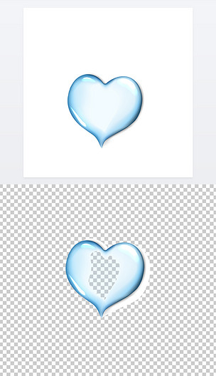 心形水滴矢量图