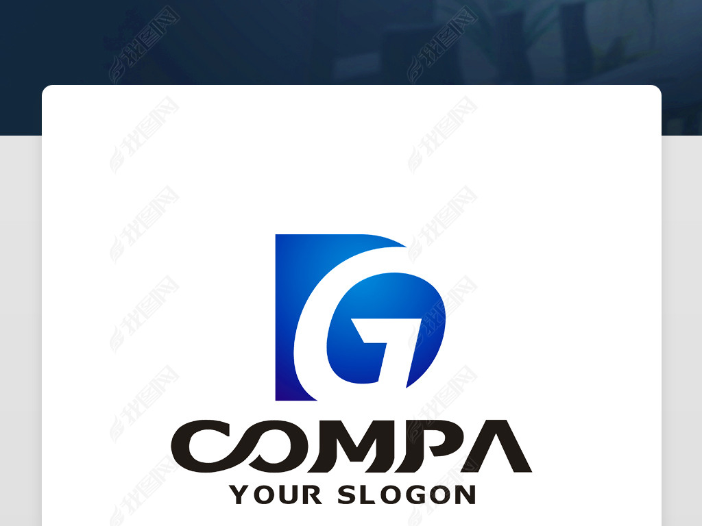 原创dg字母logo设计dg字母标志dg字母商标版权可商用