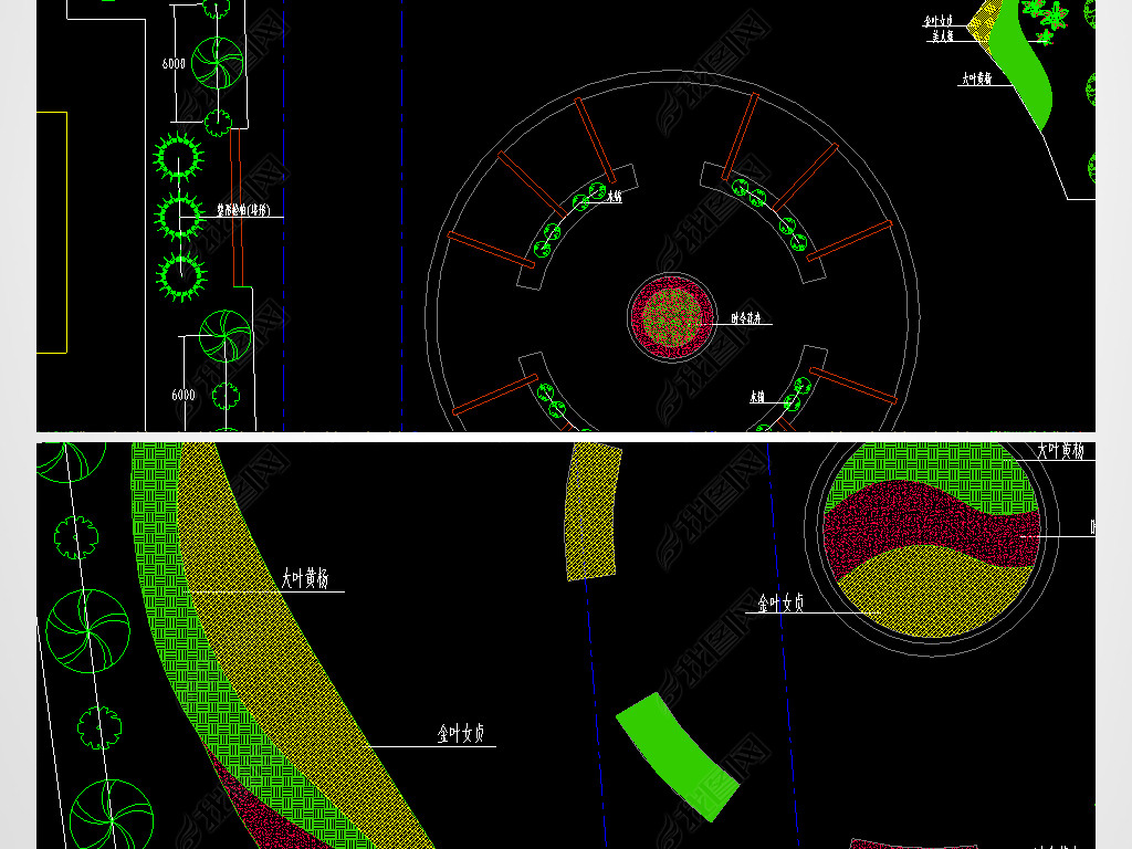 园林景观园林素材植物景观cad园林cad