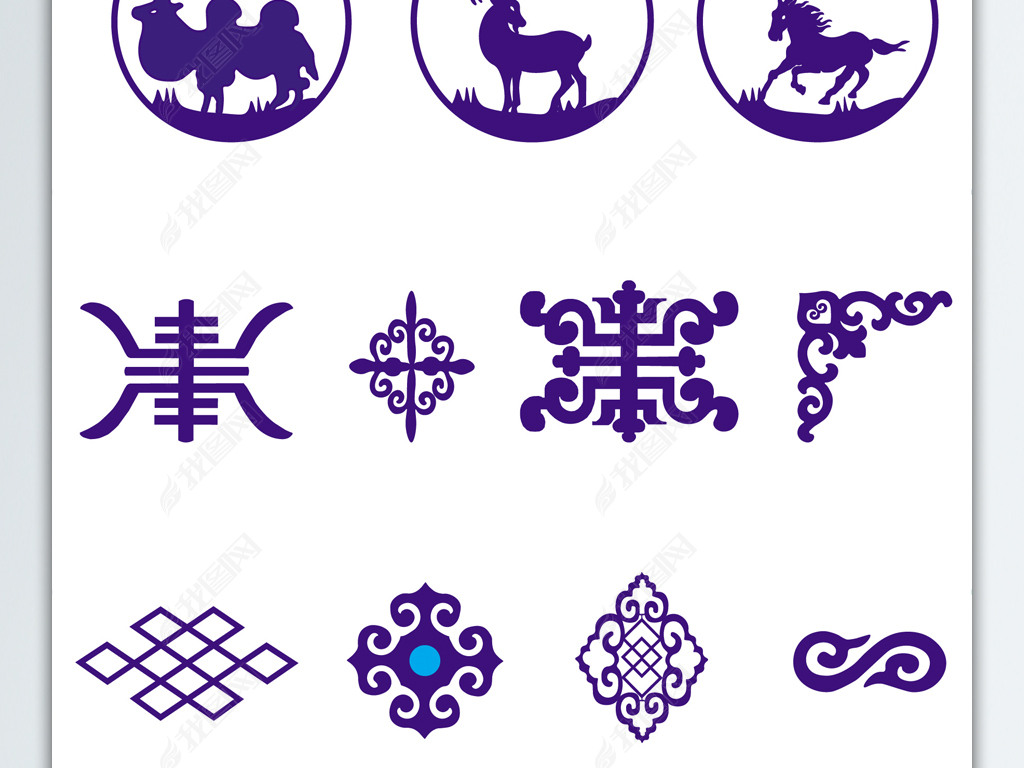 蒙古族符号图案及简介图片