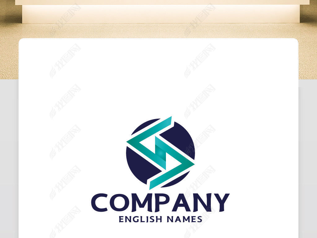 原创企业形象标识s字母logo设计版权可商用