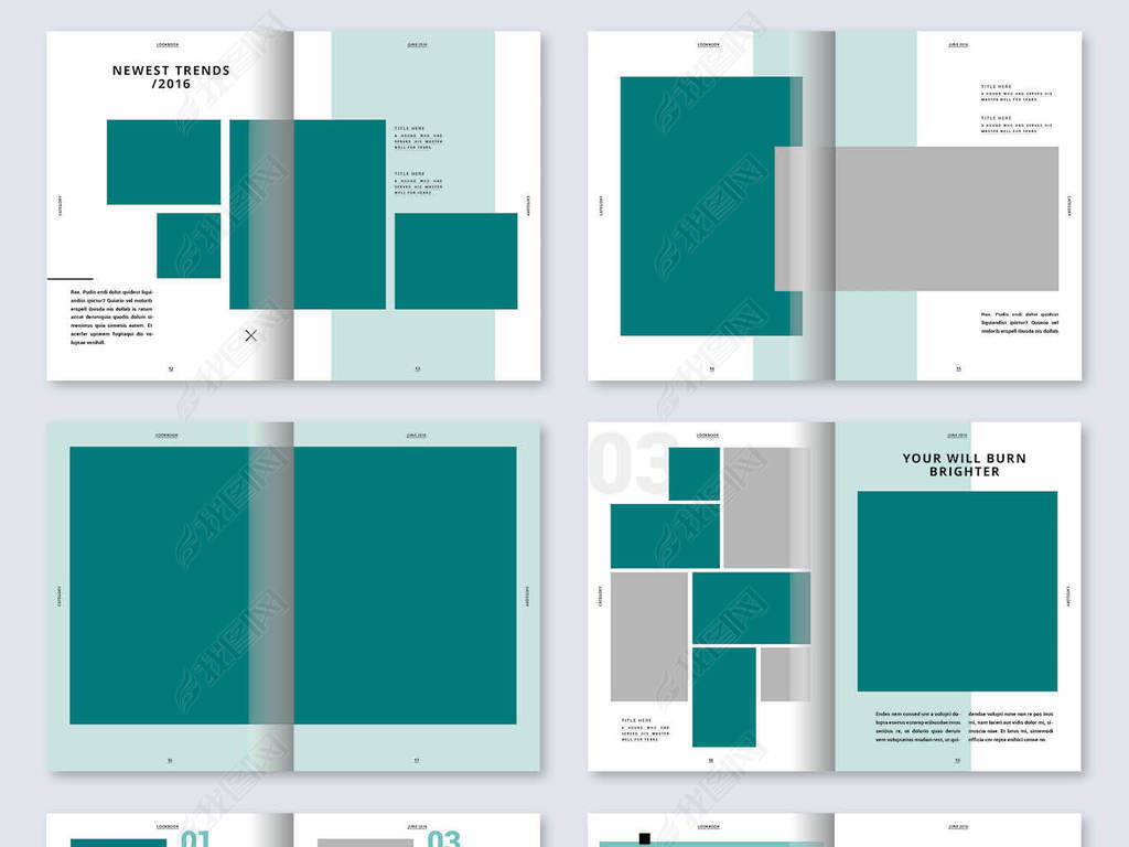 原创时尚简洁个人作品展示画册摄影集cdr设计模板版权可商用