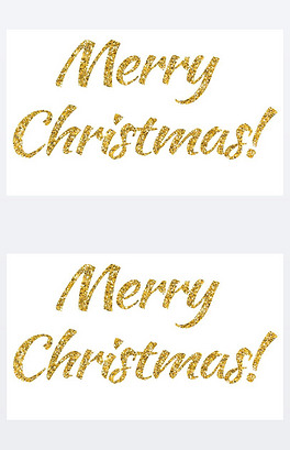 闪亮的金色文字.亮闪闪发光.黄色粉末.