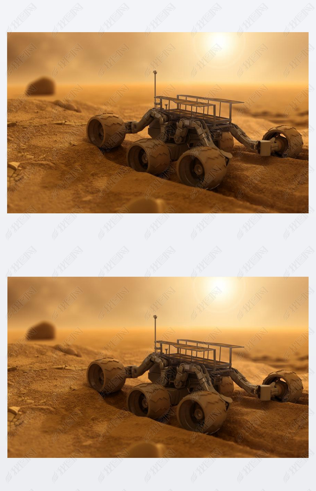 Robot of humans on Mars