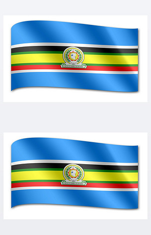 原创东非共同体旗帜版权可商用