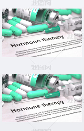 Hormone Therapy - Medical Concept with Blurred Background.