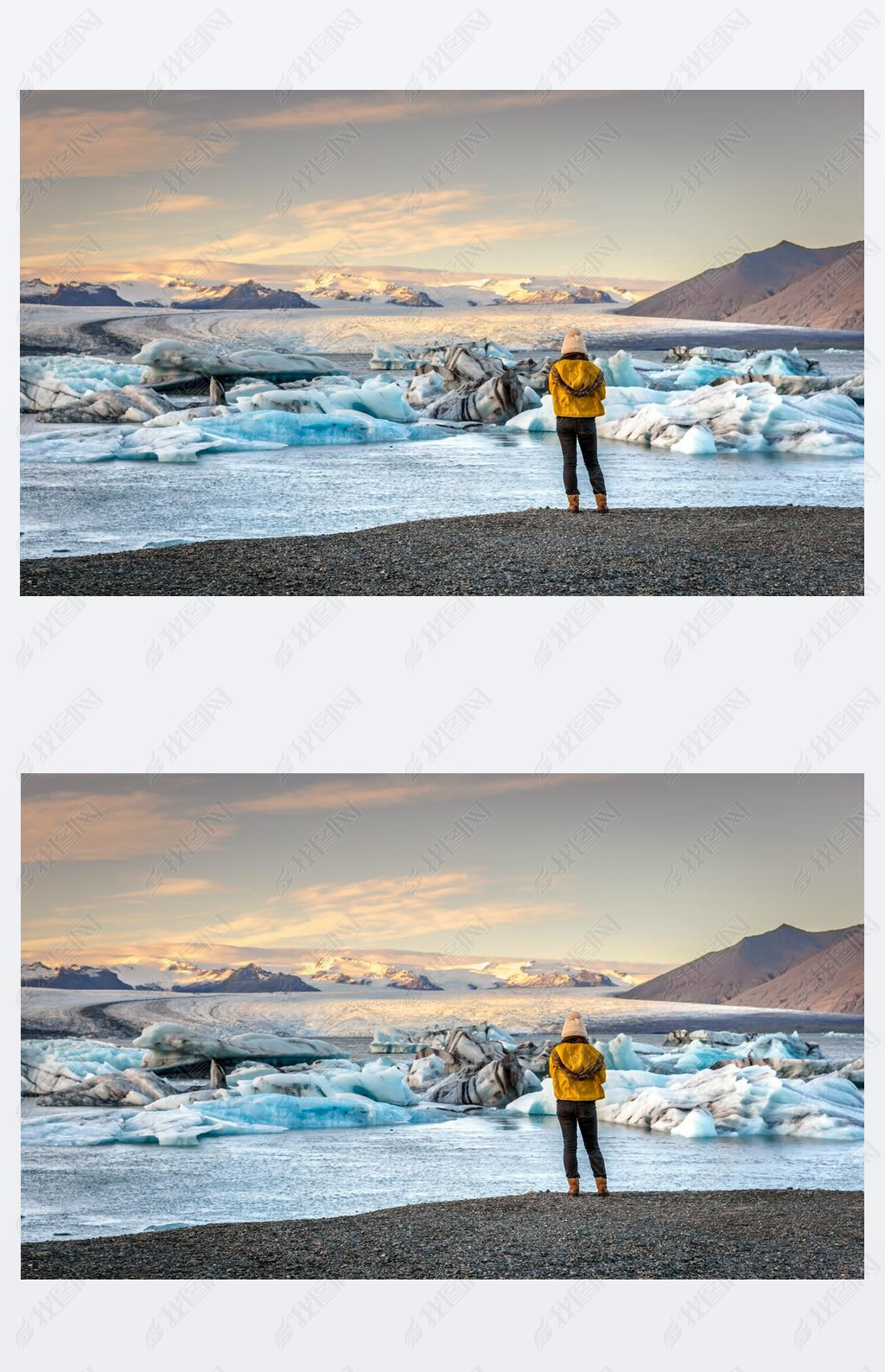 ŮӴ·˵ Jokulsarlon, ɽкڱ