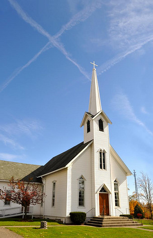 原创乡村教堂里中, 西部地区,俄亥俄州阿克伦,美国附近