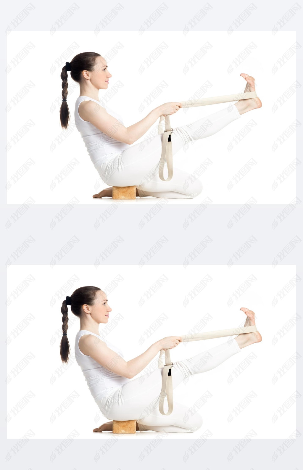 Yoga with props, Krounchasana Pose