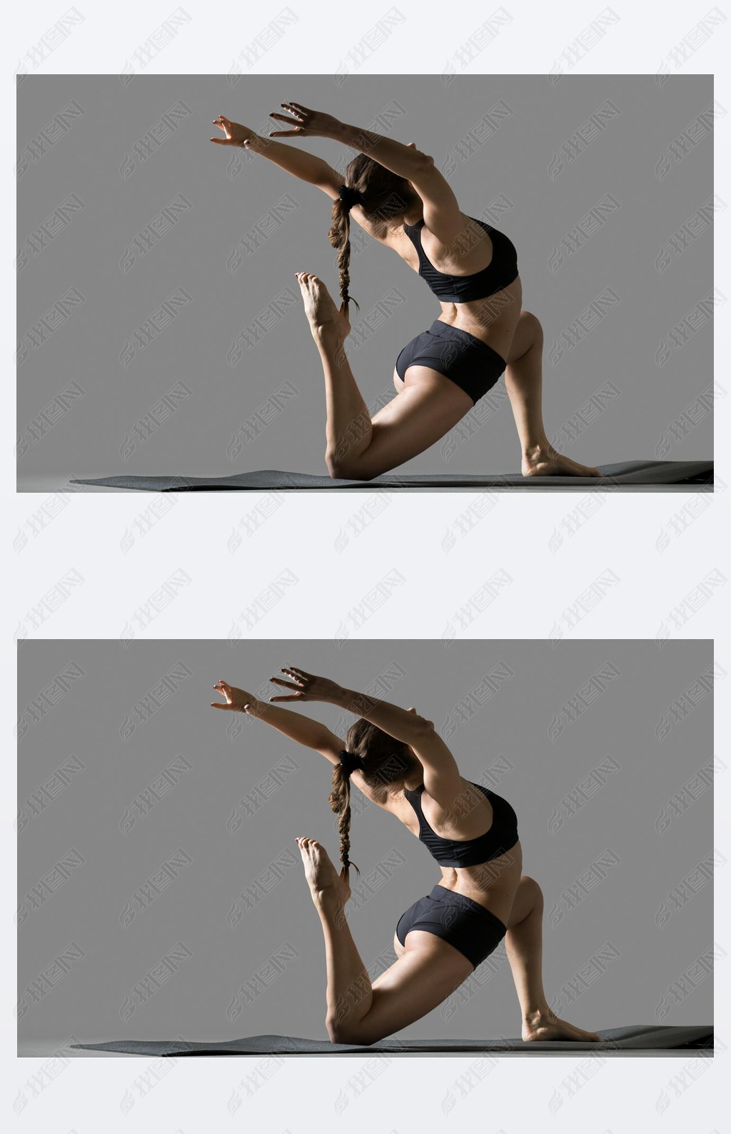 Anjaneyasana variation yoga