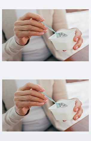 原创高级女人吃酸奶版权可商用