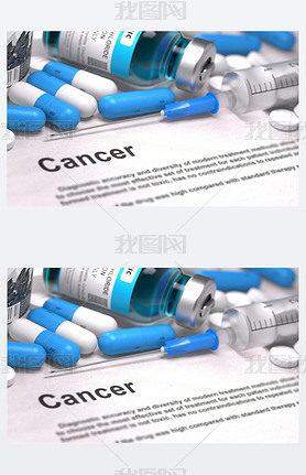 Cancer Diagnosis. Medical Concept. Composition of Medicaments.