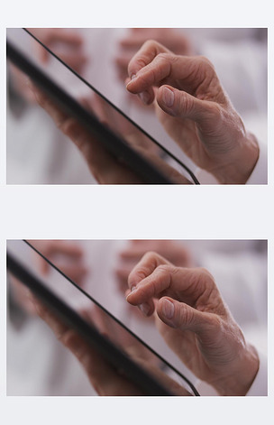 中年女人的手触摸平板电脑的特写镜头下载-编号25500559-人物情感-我