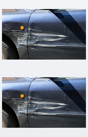 原创汽车与划痕