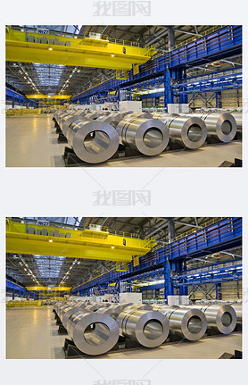 Rolls of galvanized steel