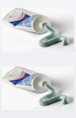 原创牙膏从牙膏管挤出版权可商用