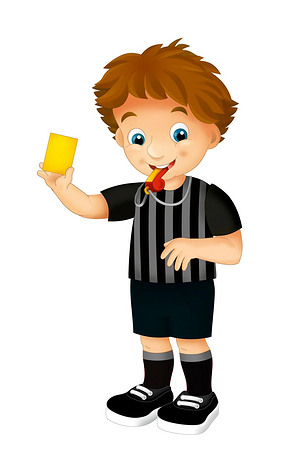 原创卡通儿童裁判