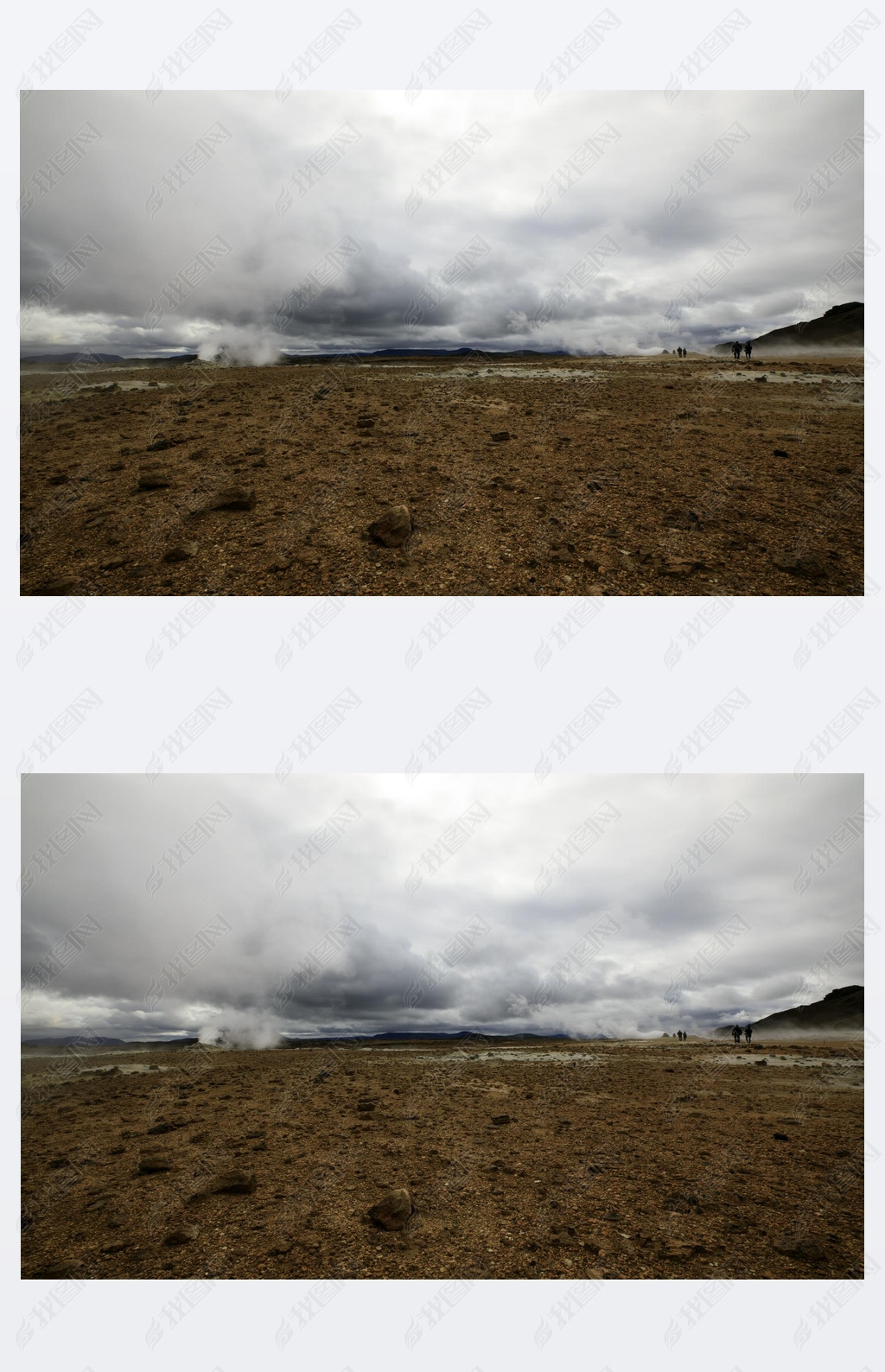 Hverir / Iceland - August 30, 2017Hverir geothermal and sulfur area near Namafjall mountain, Myvatn