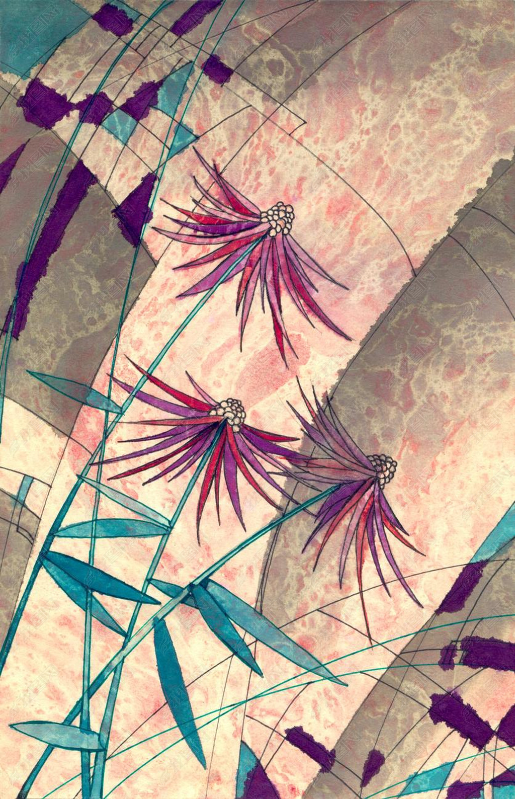 Abstract flowers