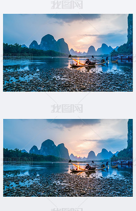 The Beautiful Landscape Scenery of Guilin, Guangxi