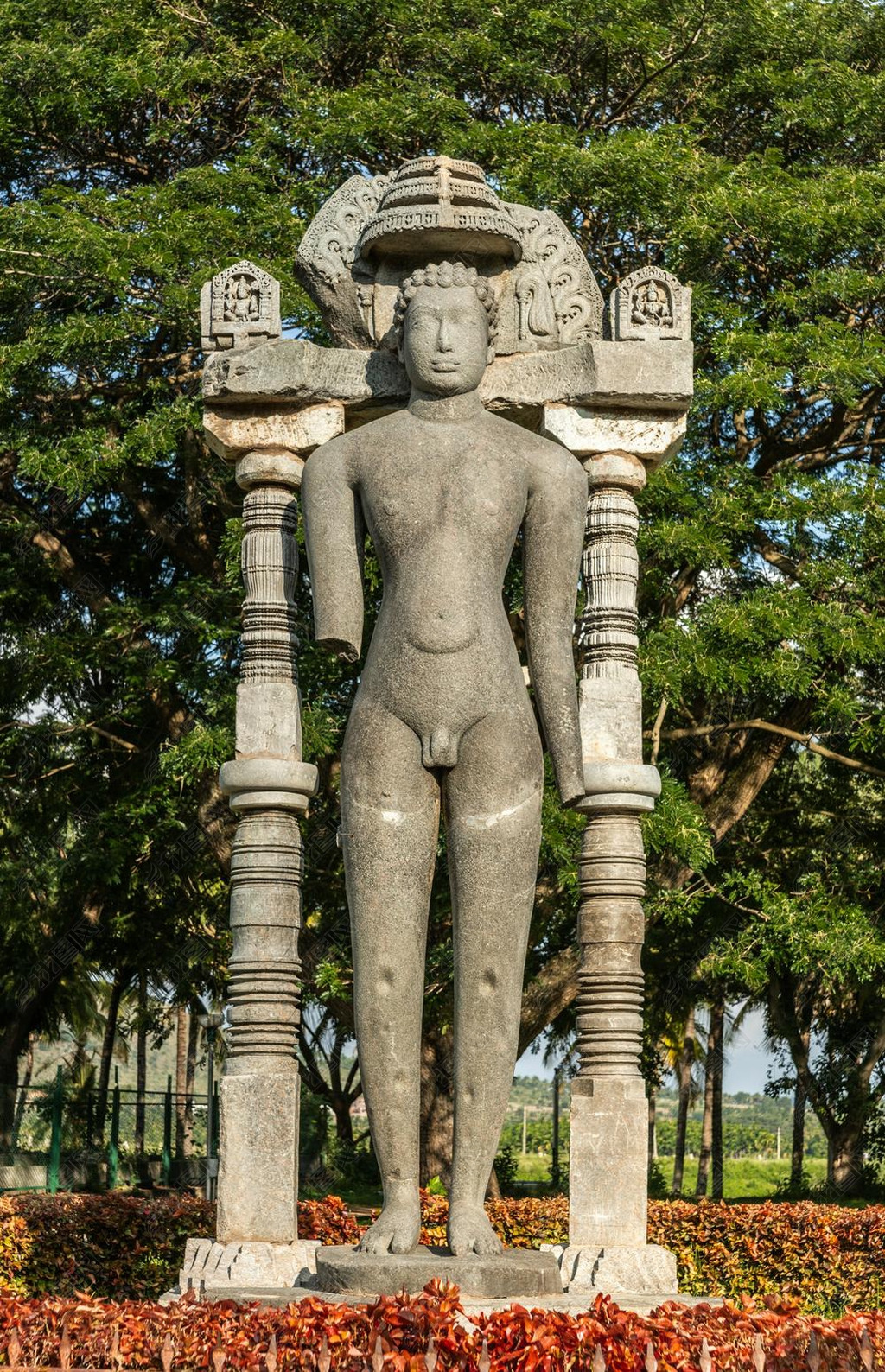 Halebidu, Karnataka, India - November 2, 2013: Historic museum on side of Hoysaleswara Temple of Shi