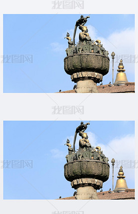 King Pratap Malla.s column-Durbar Square-Kathmandu.