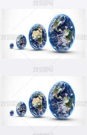 Multi earths isolated