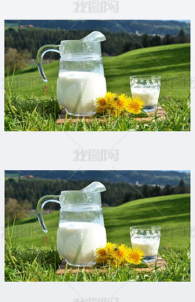 Jug of milk.