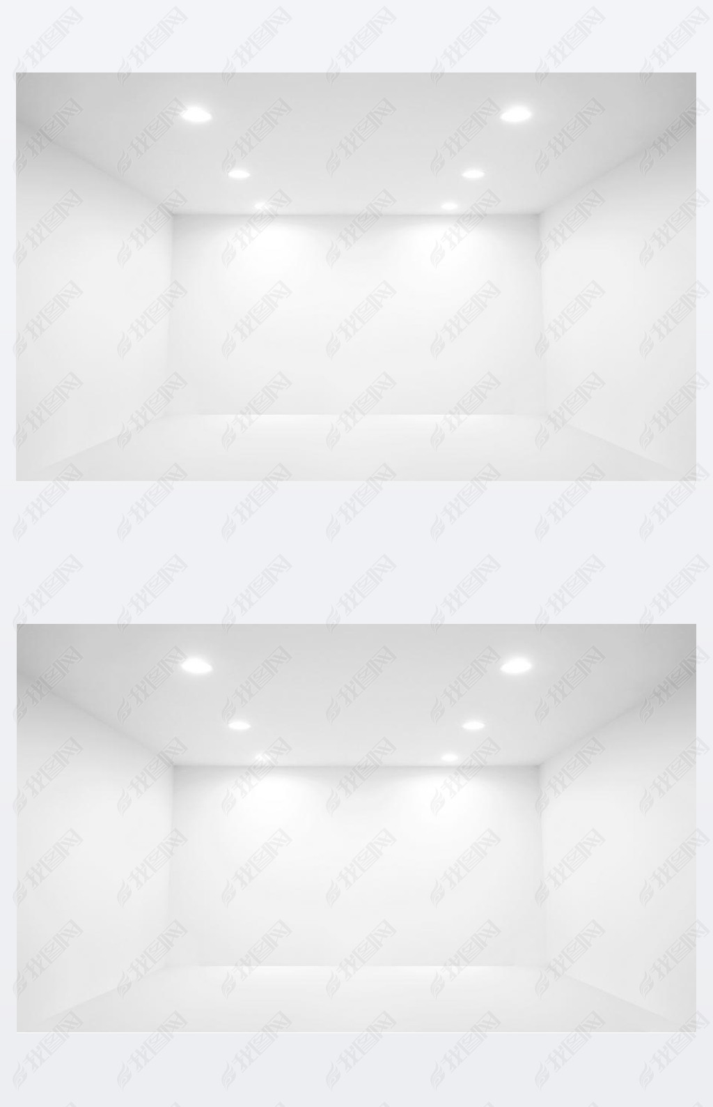 Spot light and blank wall