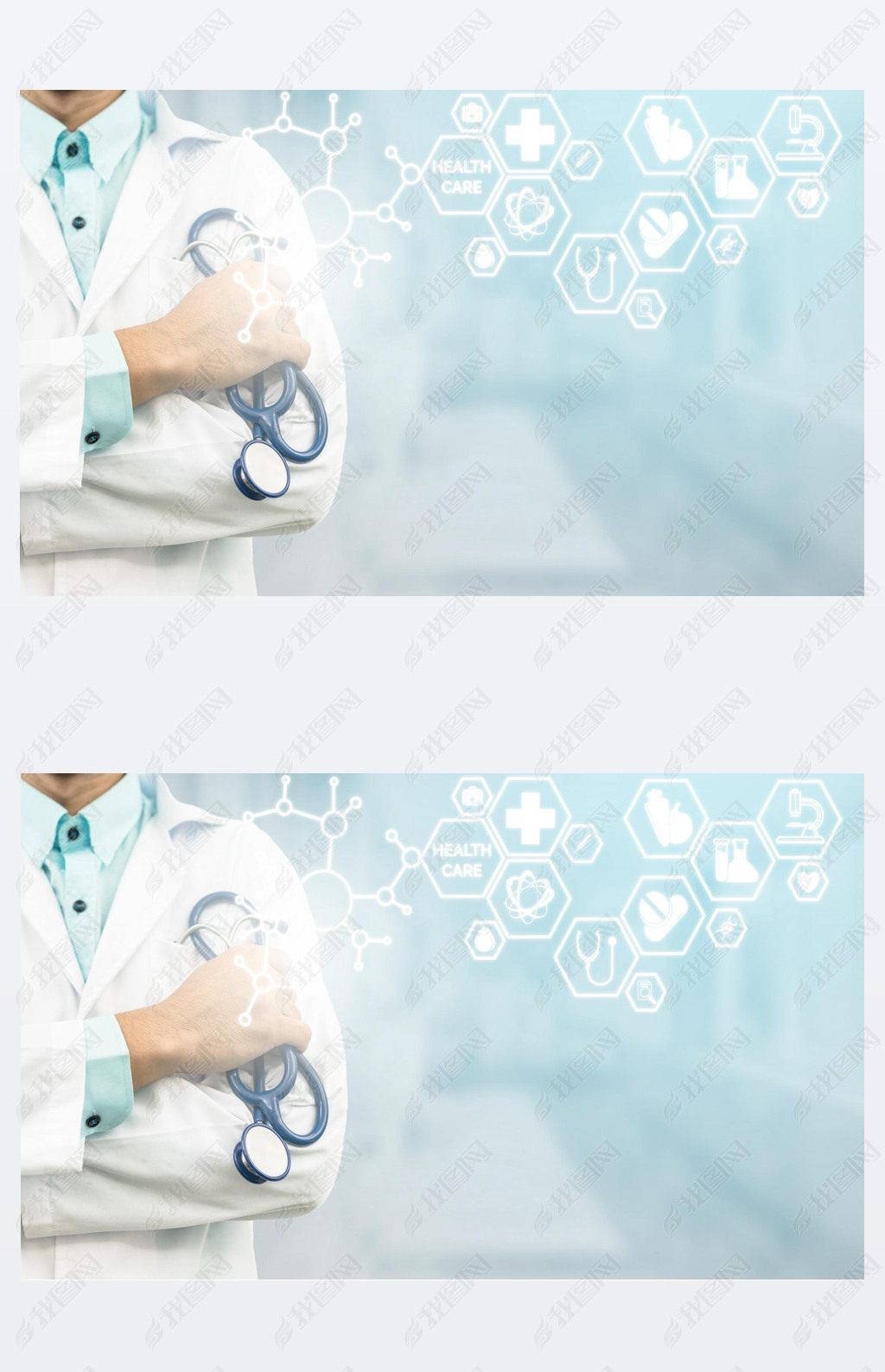 Doctor with Medical Healthcare Icon Interface