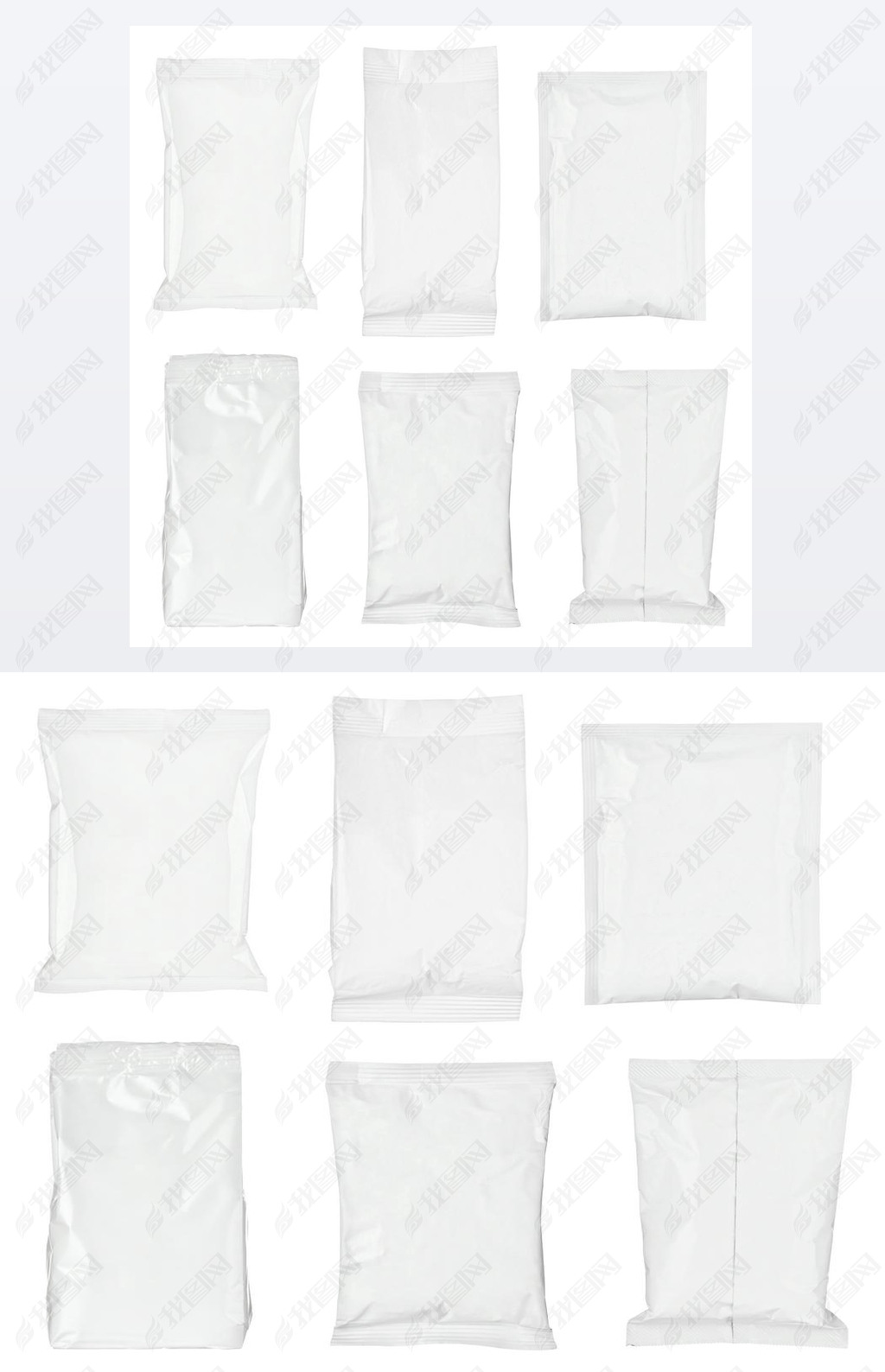 white paper bag package