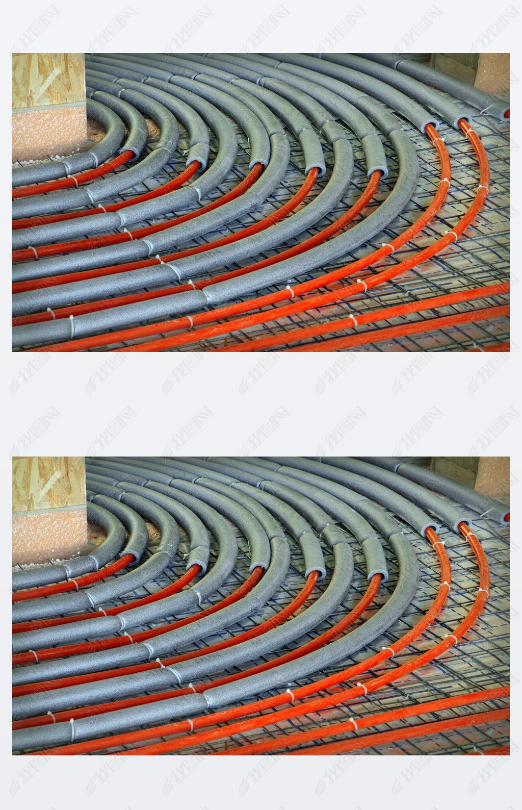 Laying of floor heating